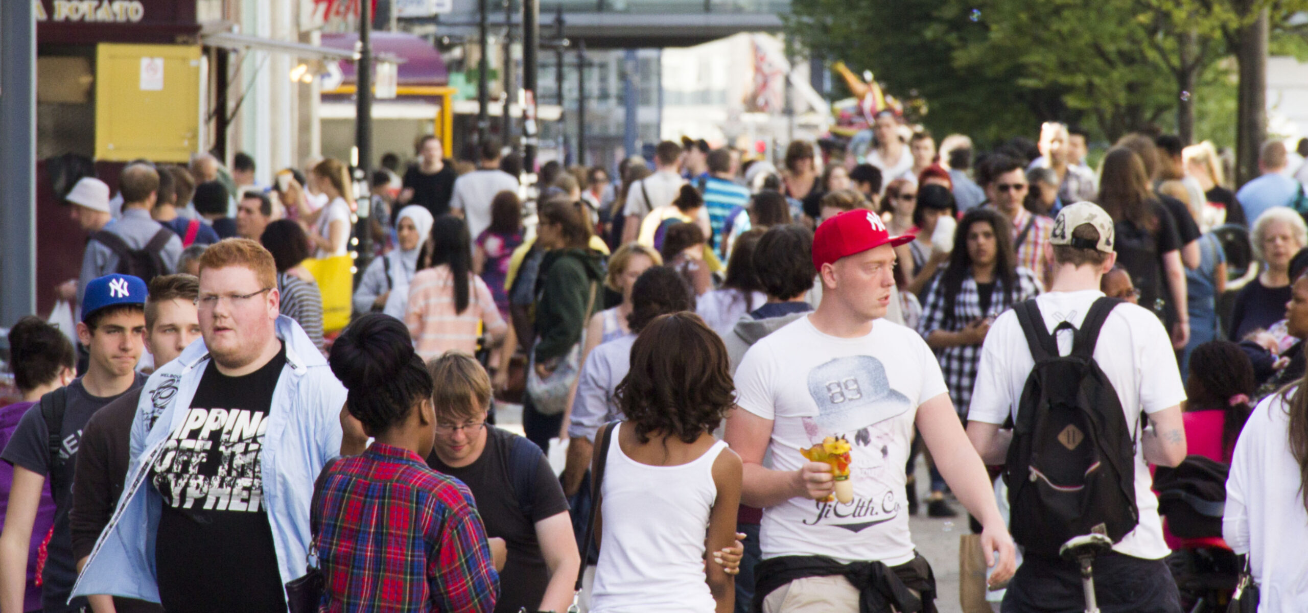 Shoppers on Market Street