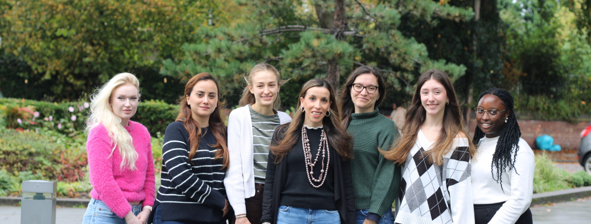 Mel with members of her lab group
