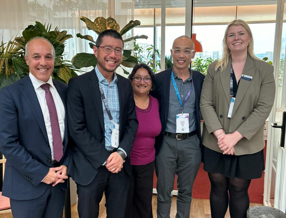 The MCRC-Christie-Peter Mac networking event, with organising member Rachel Chown and members of The Christie, and Peter MacCallum Cancer Center